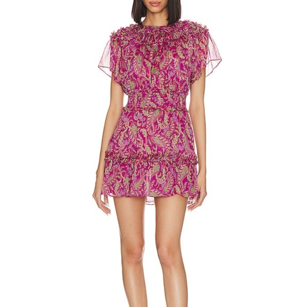 RUSH DRESS.  Fuchsia Paisley by MISA LA*Purchased on Revolve*NWT*Size M